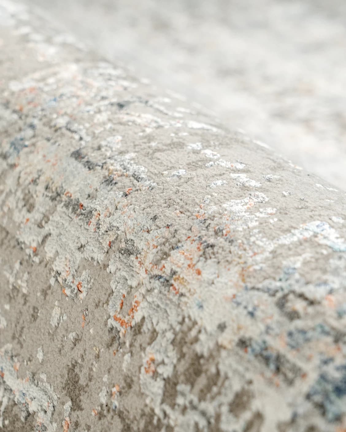 Jacob Sandy carpet in rust and grey, shown in a product close-up as image 15