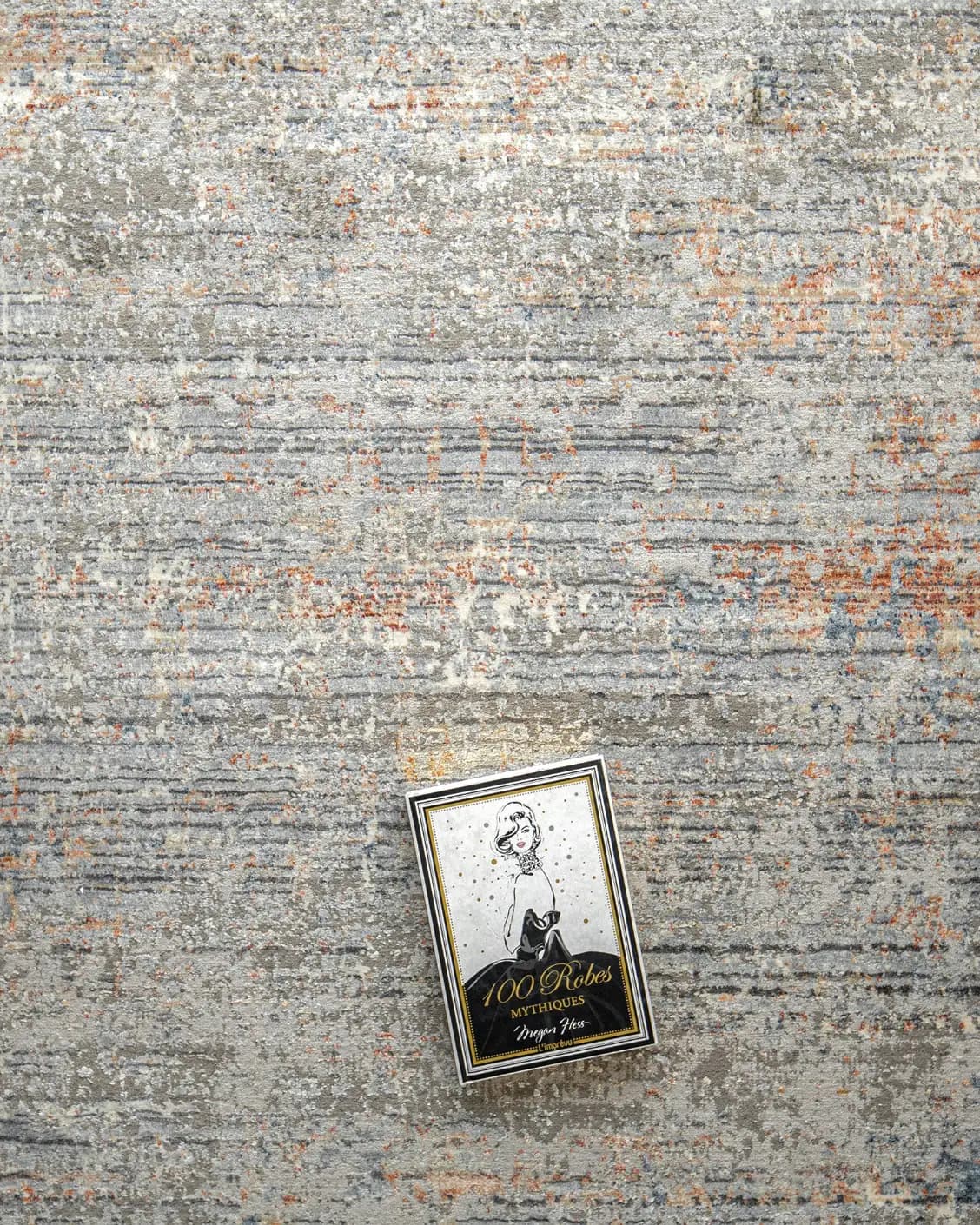 Jacob Sandy carpet in rust and grey, shown in a product top view as image 16