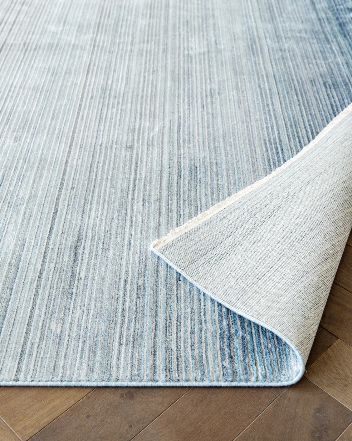 Jade Sky carpet in blue, shown in a product close-up as image 8