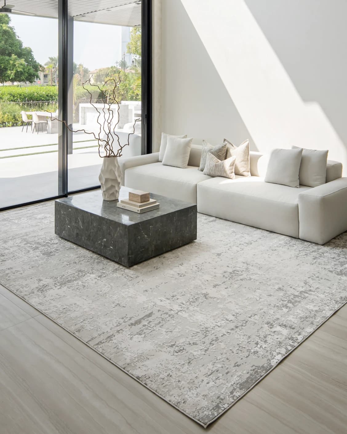 Jay Ashton carpet in grey, shown in a lifestyle right view as image 7