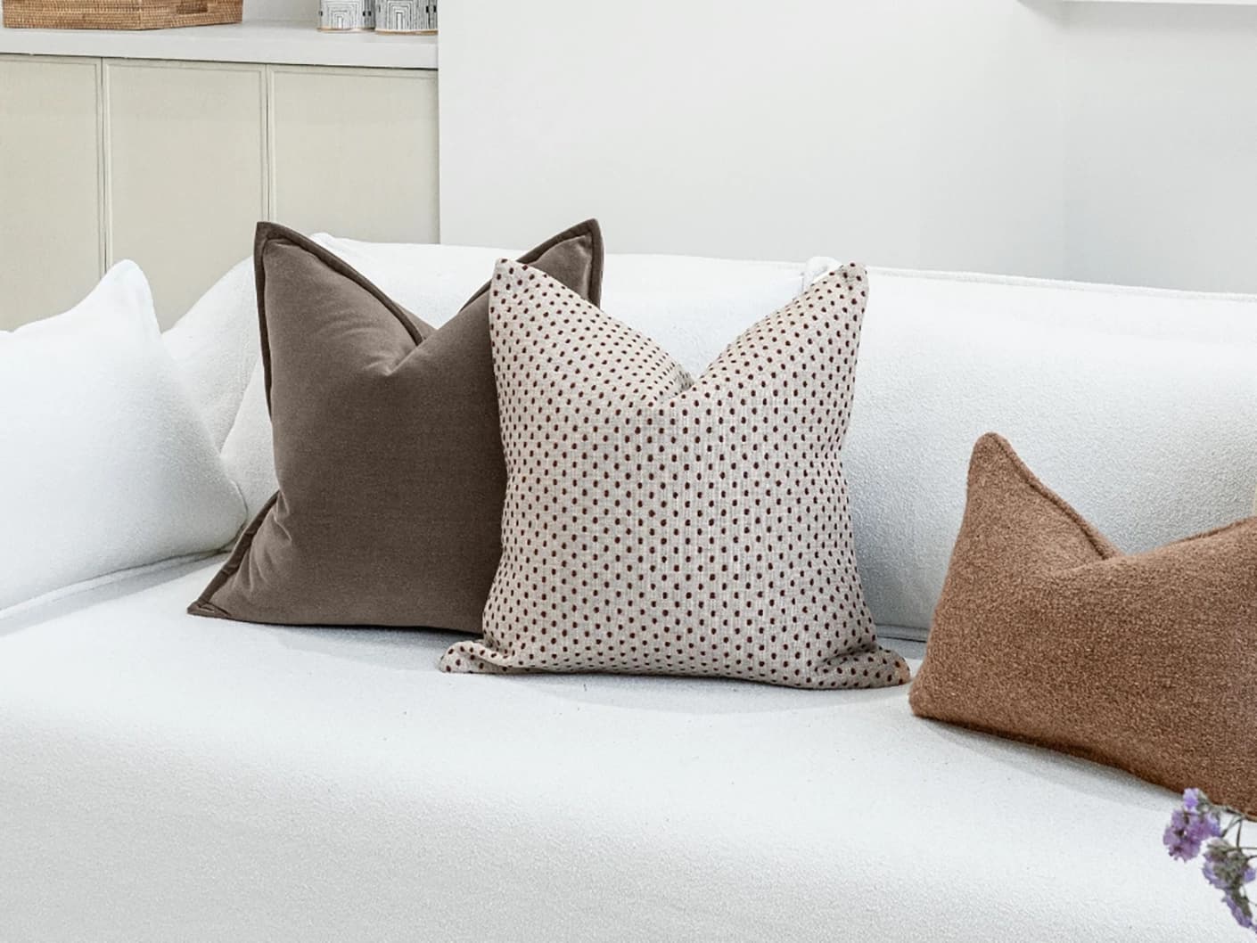 Josh Bundle bundle cushions, shown in a lifestyle front view