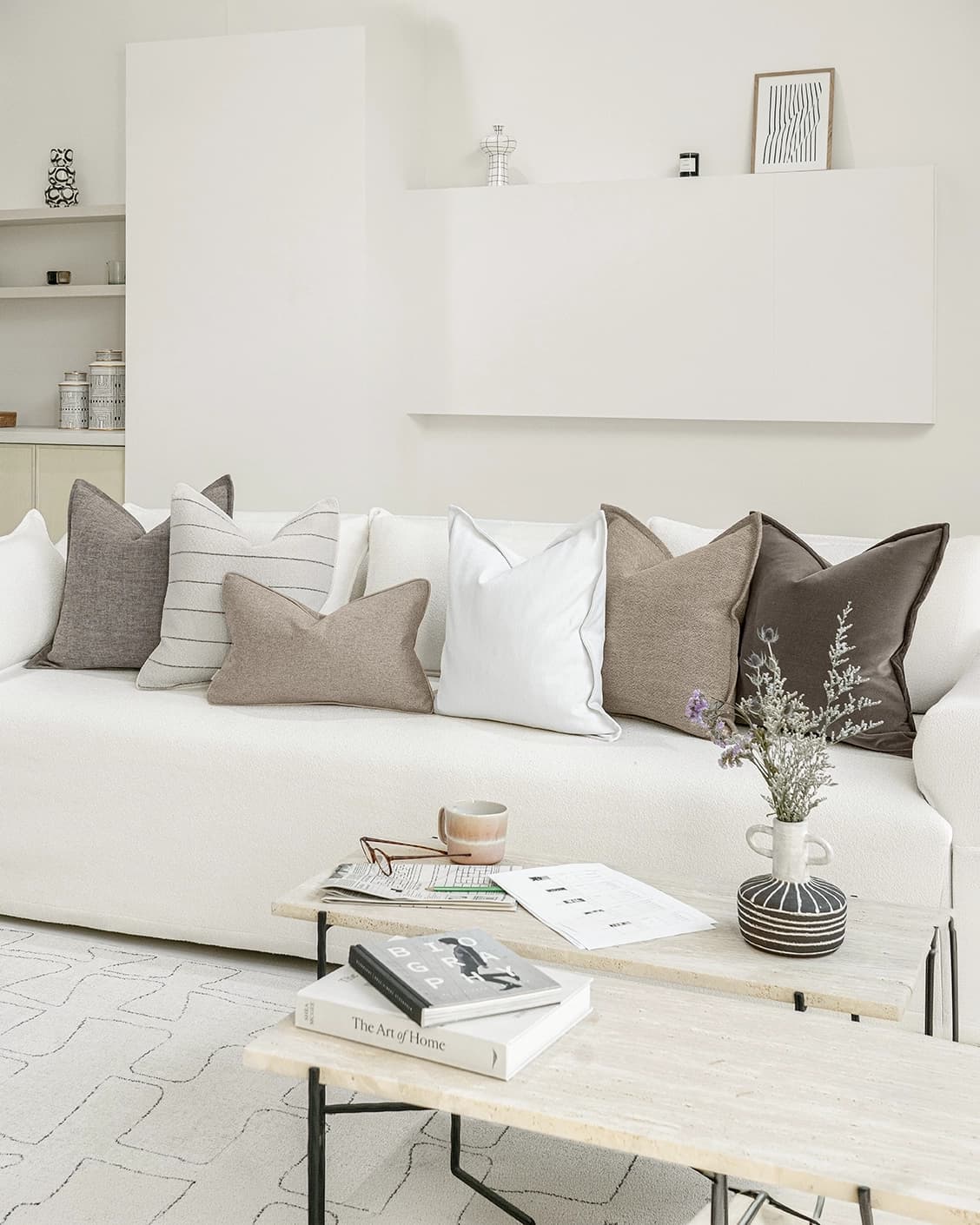 Kate Bundle cushion, shown in a lifestyle right view as image 2