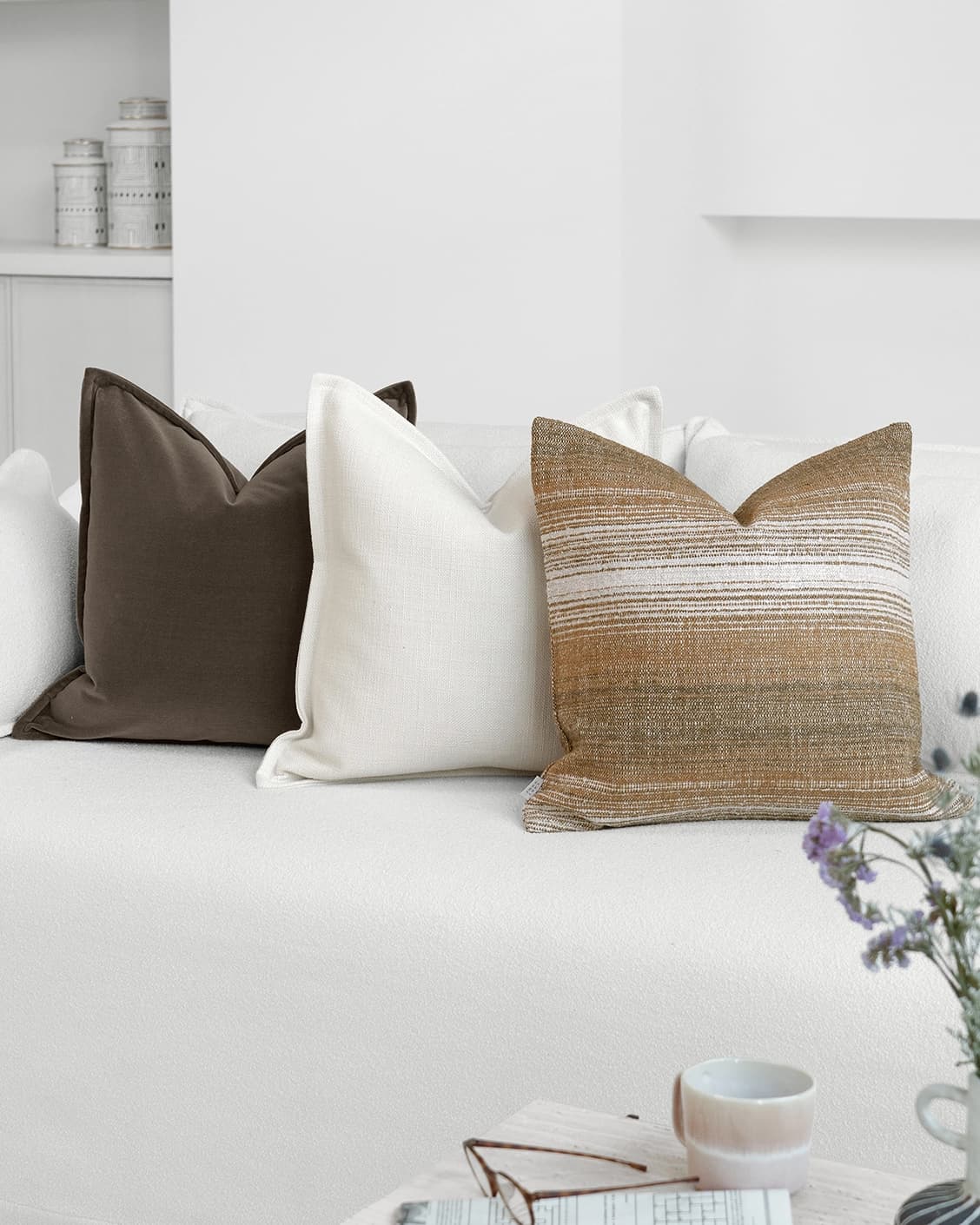 Kevin Bundle cushion, shown in a lifestyle front view as image video image