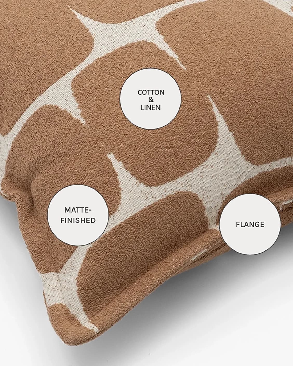 Kyomi Braun cushions in brown, shown in a product close-up as image 11