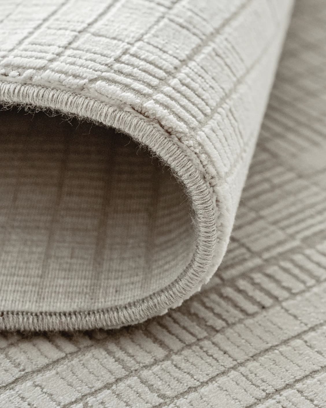 Laino Ashton carpet in ivory and grey, shown in a product close-up as image 13