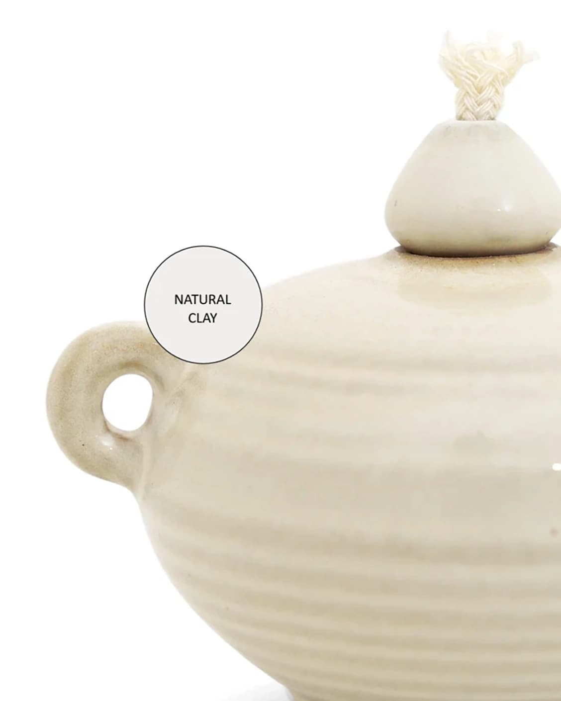 Layal Terra Bundle candle holders in soft ivory and ivory, shown in a product close-up as image 10