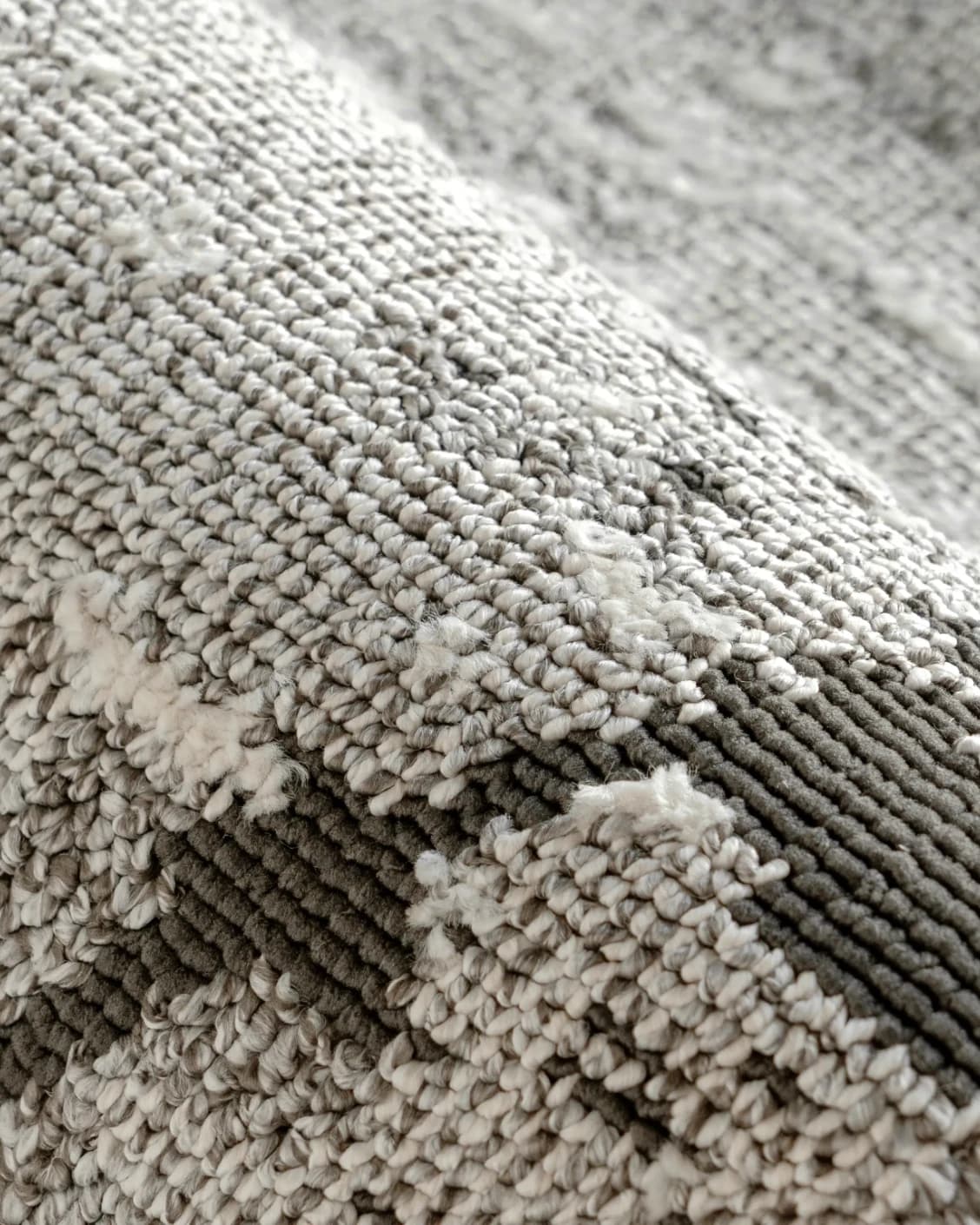 Leila Ashton Runners carpet in charcoal, shown in a product close-up as image 4