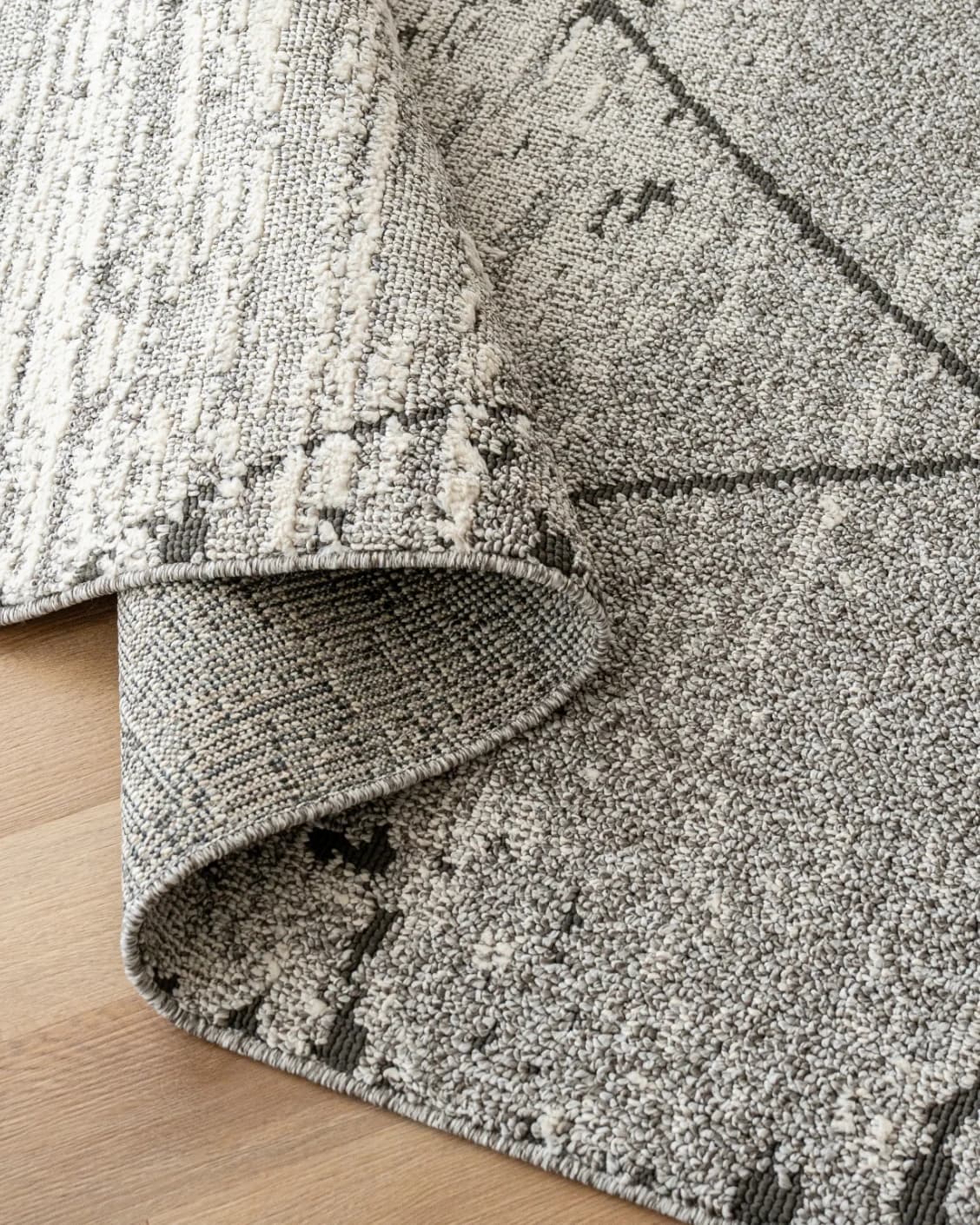 Leila Ashton Runners carpet in charcoal, shown in a product close-up as image 6