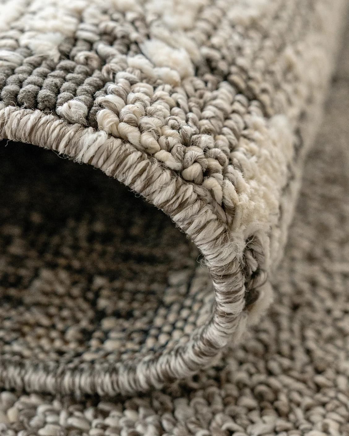 Leila Ashton Runners carpet in charcoal, shown in a product close-up as image 7
