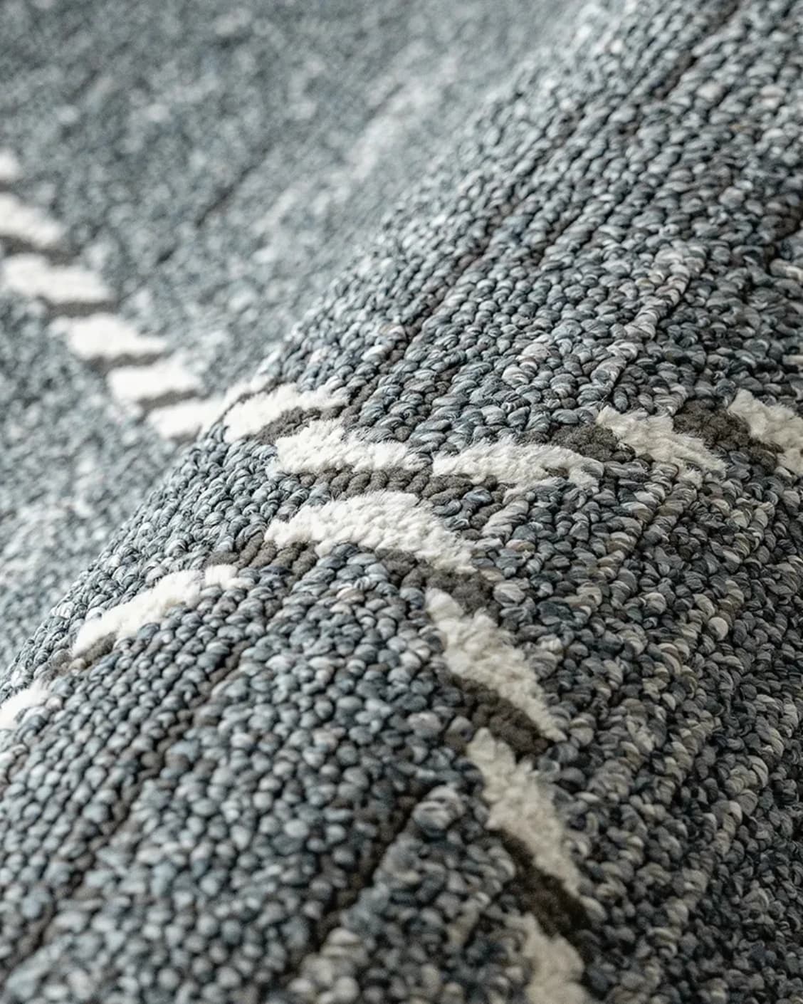 Leila Sky carpet in blue, shown in a product close-up as image 15