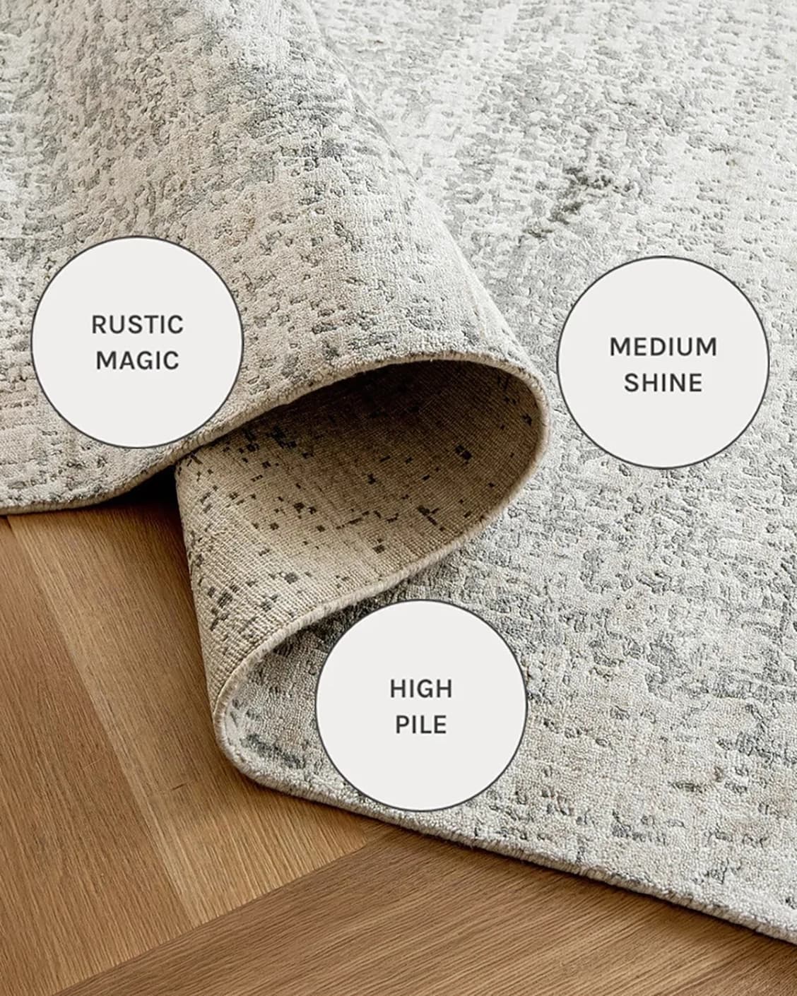 Liam Alba carpets in grey, shown in a close-up as image 17