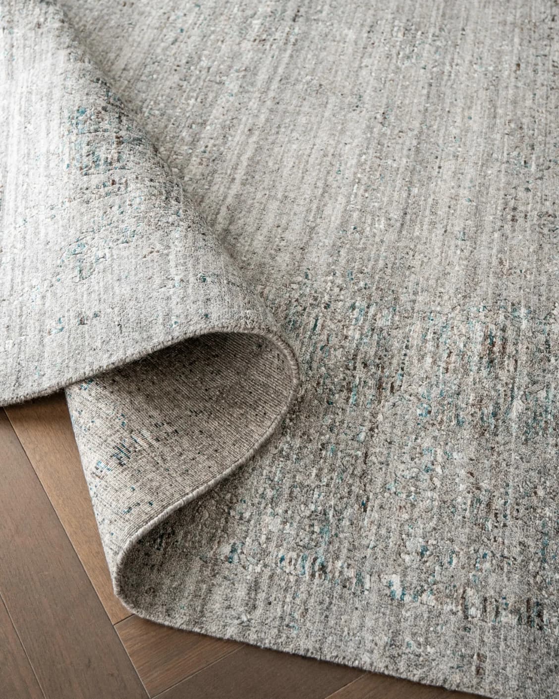 Liam Ashton carpet in grey, shown in a product close-up as image 9