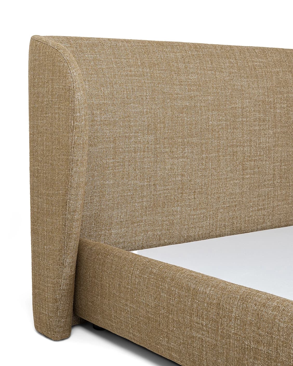 Livia Ochre Brown bed frame in ochre brown, shown in a product left view as image 13