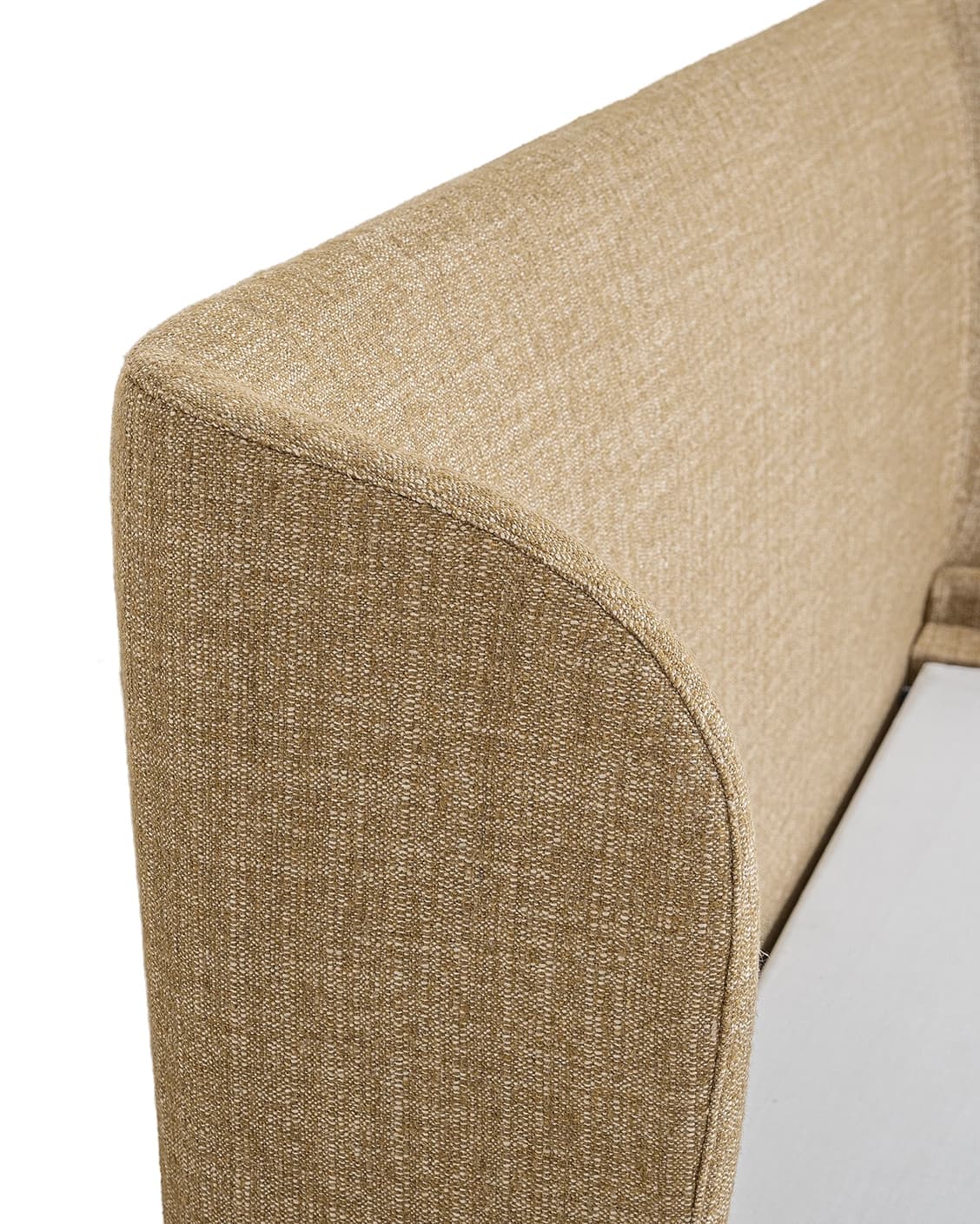 Livia Ochre Brown bed frame in ochre brown, shown in a product left view as image 15