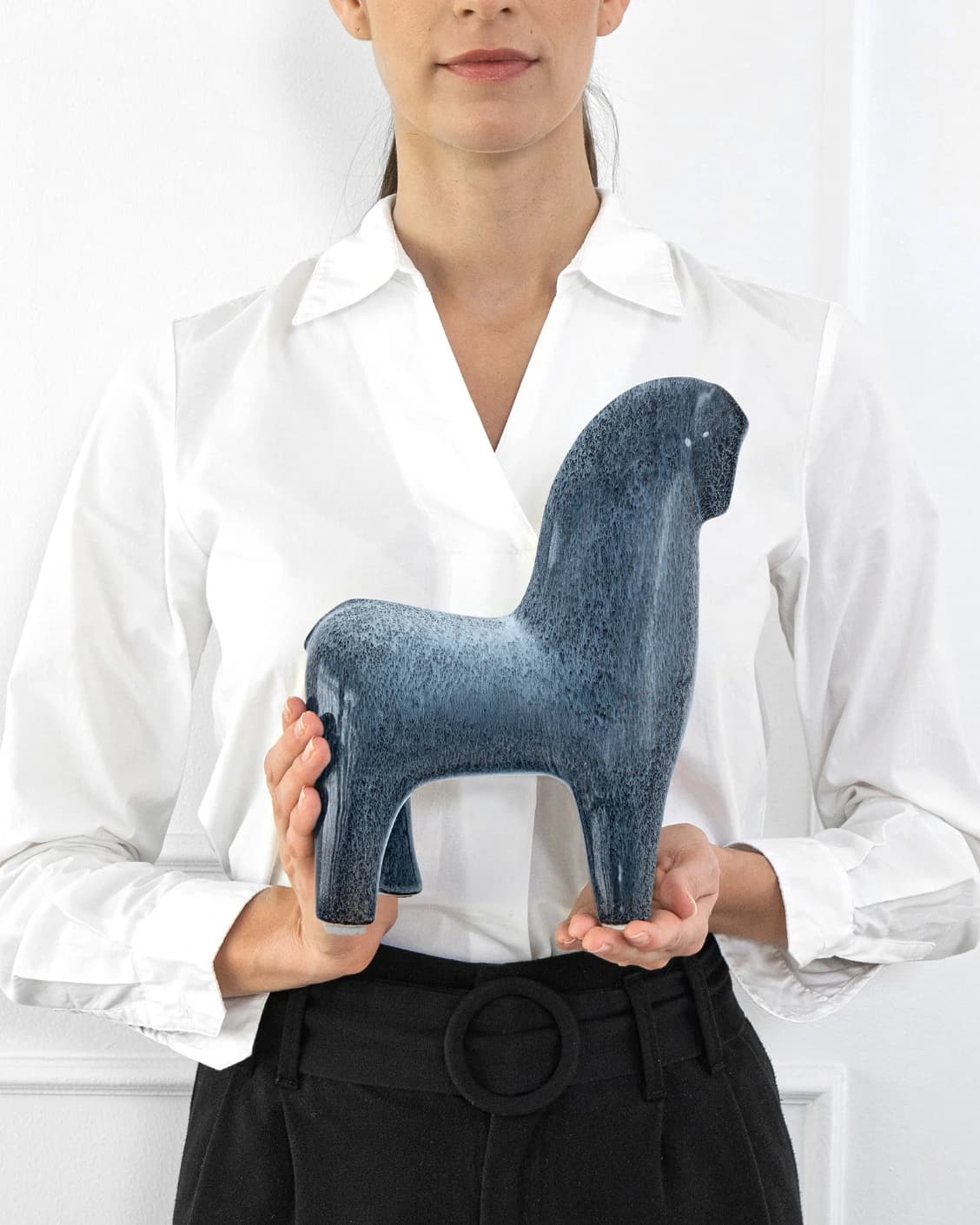 London Arneson I statues and sculptures in blue, shown in a product front view as image 6