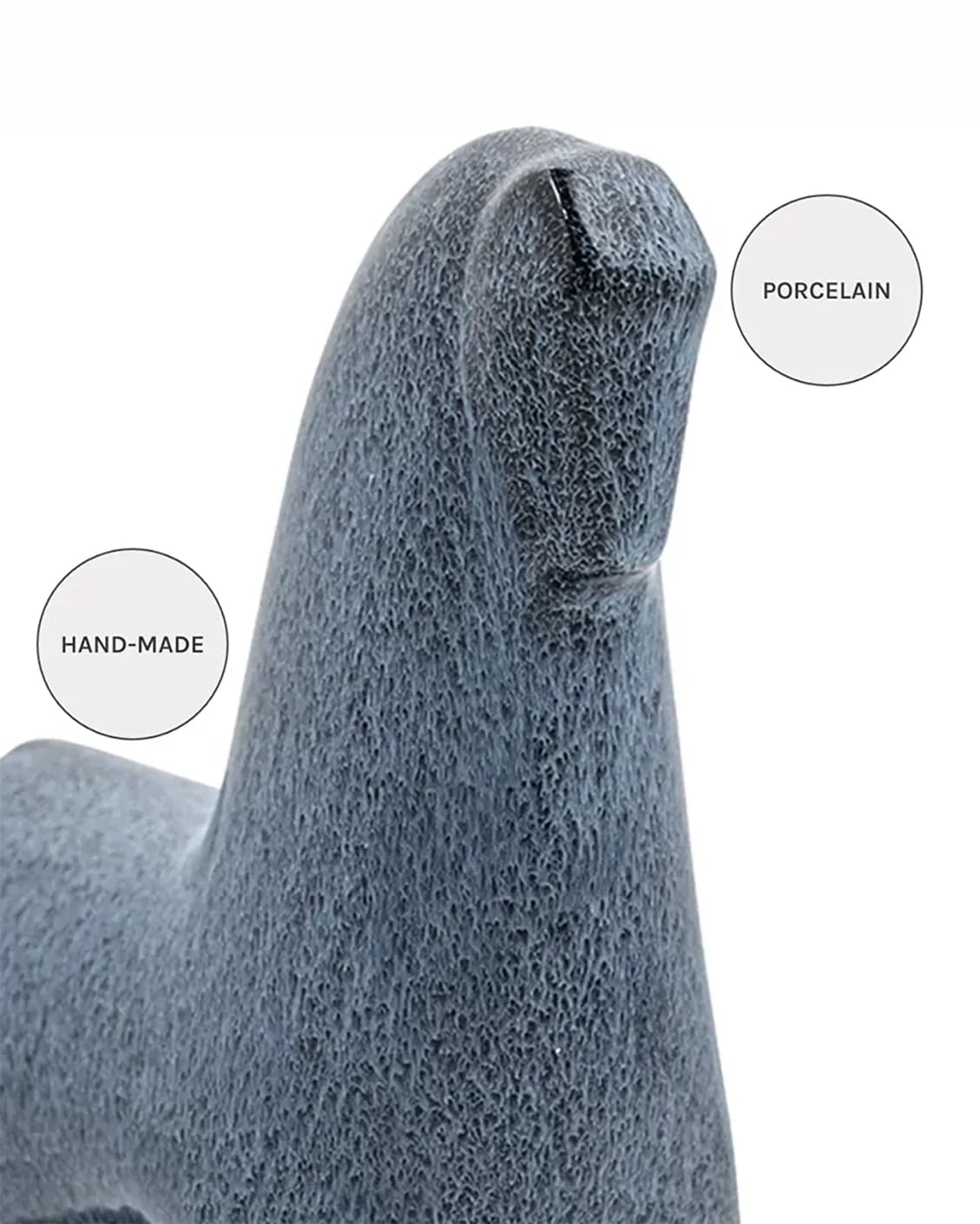 London Arneson I statues and sculptures in blue, shown in a product close-up as image 9
