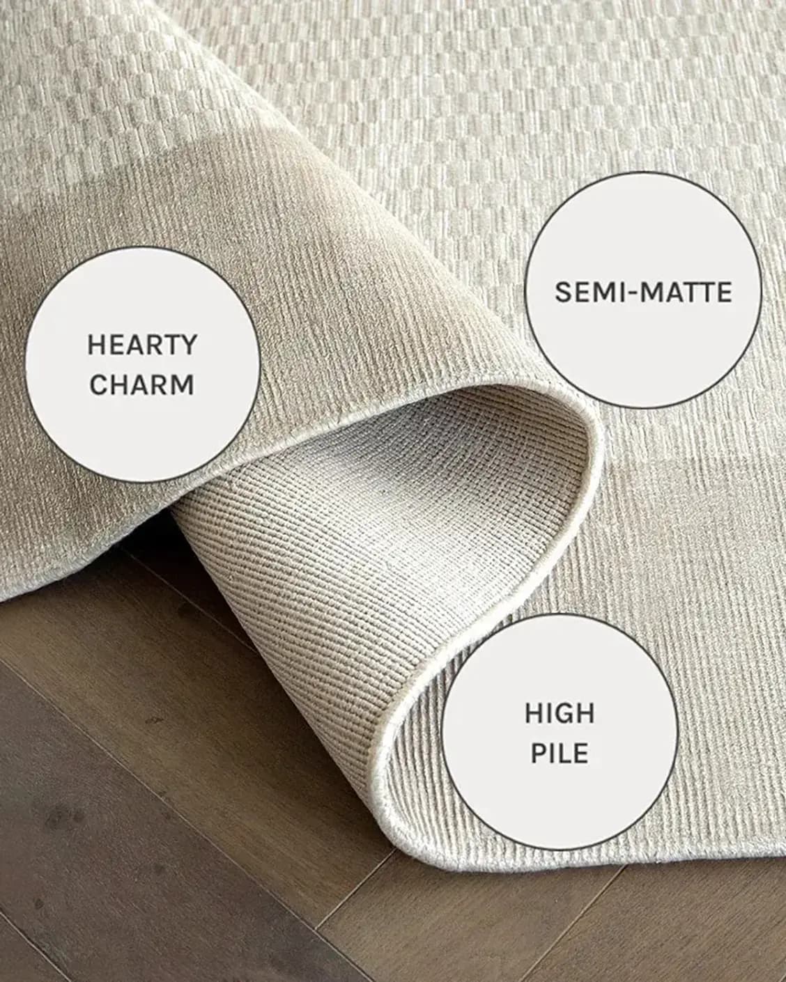 Luna Clay carpets in clay and beige, shown in a close-up as image 11