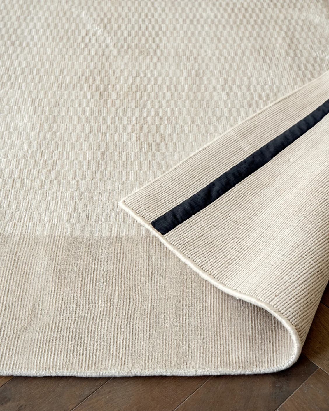 Luna Clay carpet in beige, shown in a product close-up as image 8