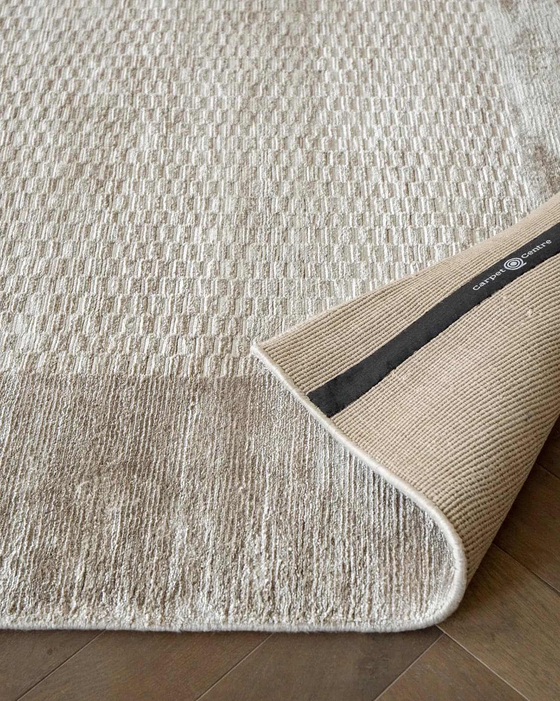 Luna Dune carpet in taupe, brown and beige, shown in a product close-up as image 11
