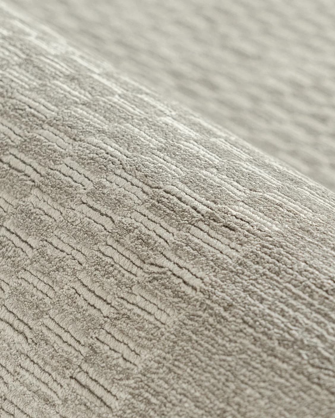 Luna Dune carpet in taupe, brown and beige, shown in a product close-up as image 13