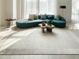 Luna Dune carpet in dune, taupe, brown and beige, shown in a lifestyle front view