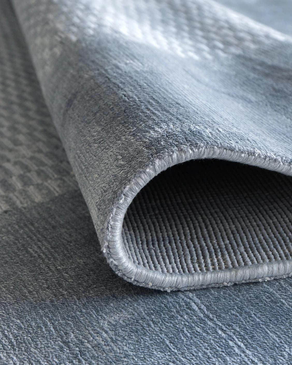 Luna Sky carpet in sky and blue, shown in a product close-up as image 6