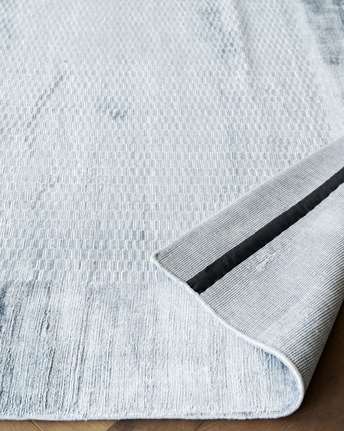 Luna Sky carpet in sky and blue, shown in a product close-up as image 7