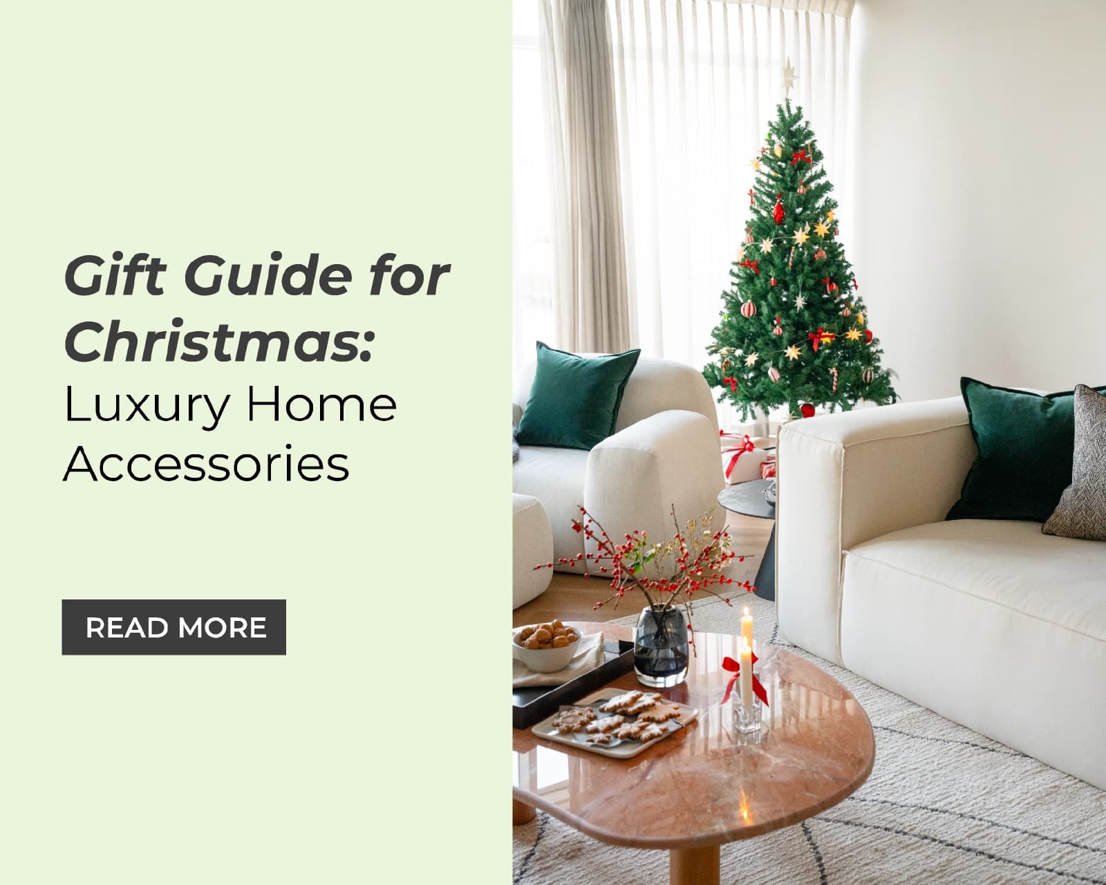 Luxury Home Accessories Gift Guide for Christmas: Cushions, Sculptures, and More