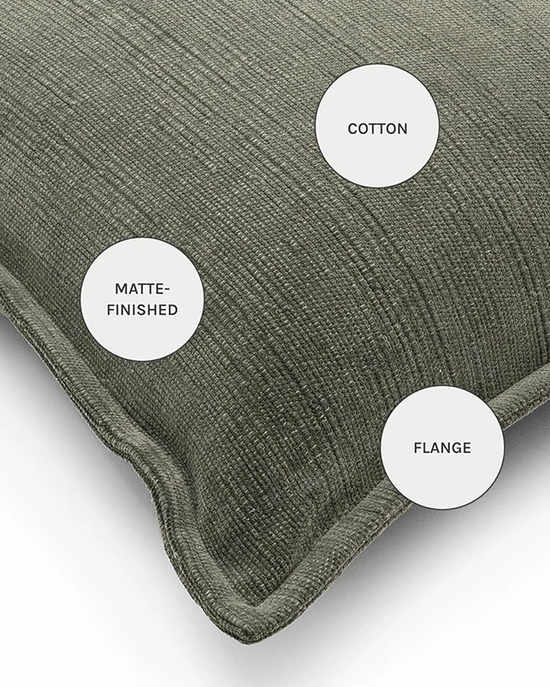 Macey Jade cushions in grey and green, shown in a product close-up as image 11