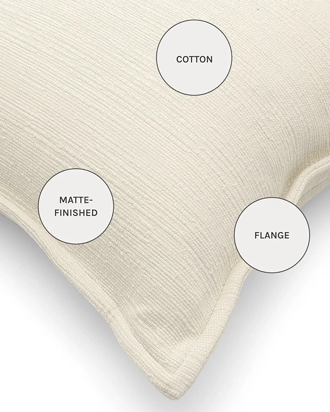 Macey Shale cushions in ivory, shown in a product close-up as image 10