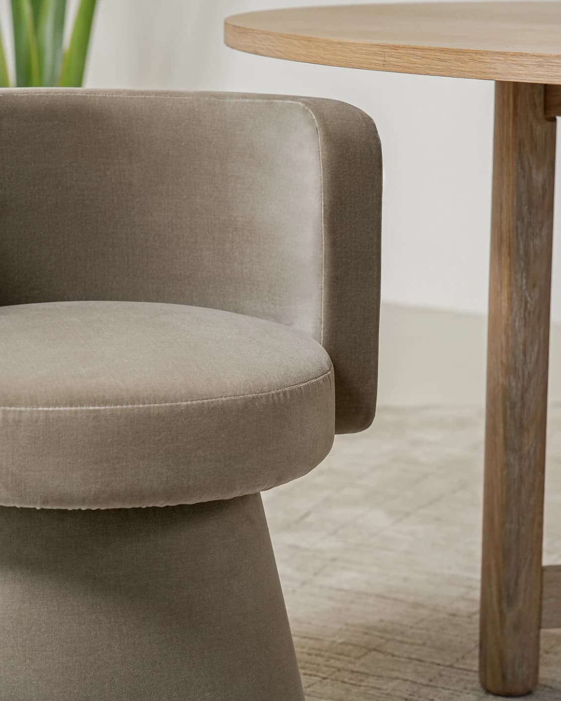 Mara Accent Swivel Chair in brown, shown in a product close-up as image 8