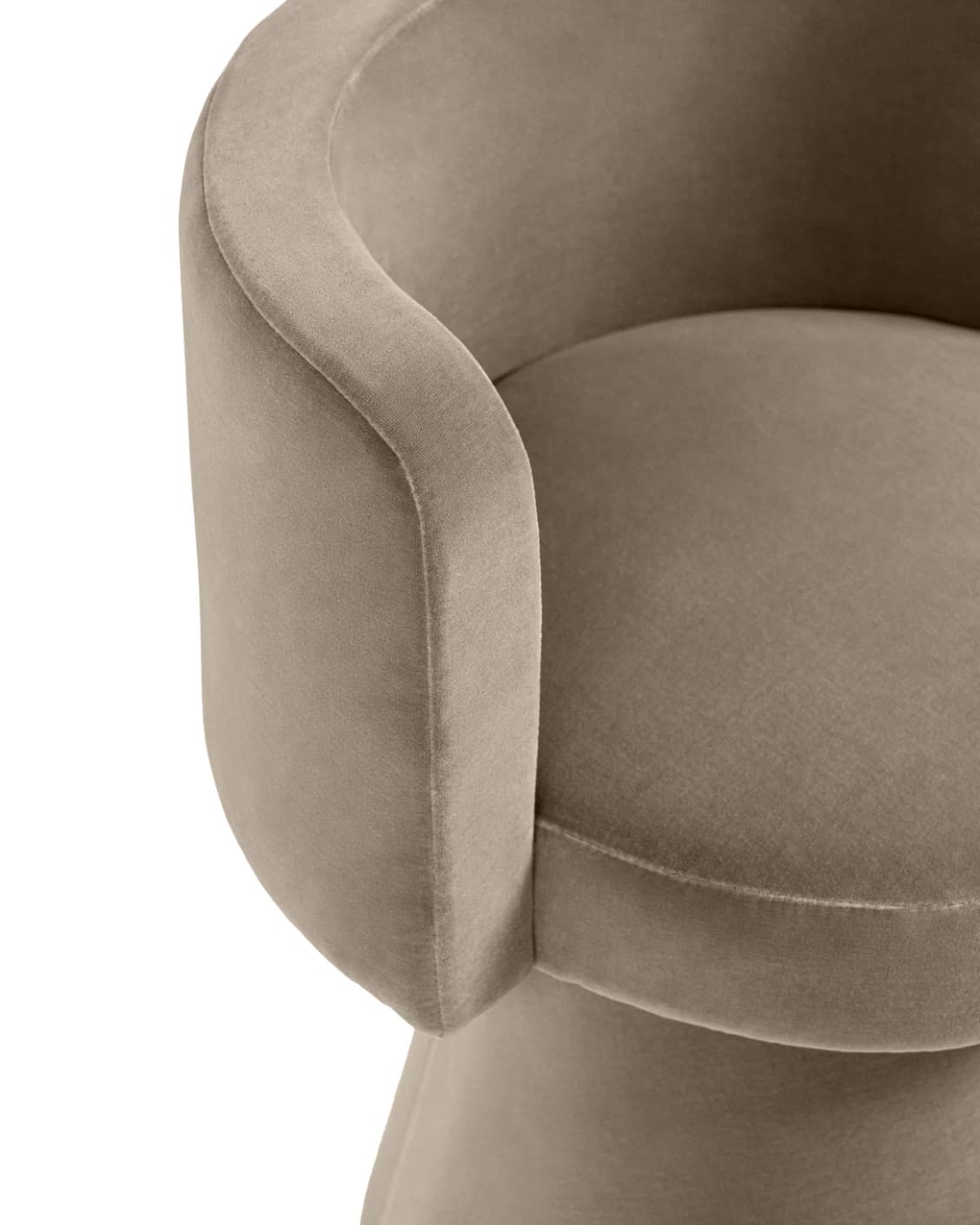 Mara Accent Swivel Chair in brown, shown in a product close-up as image 6