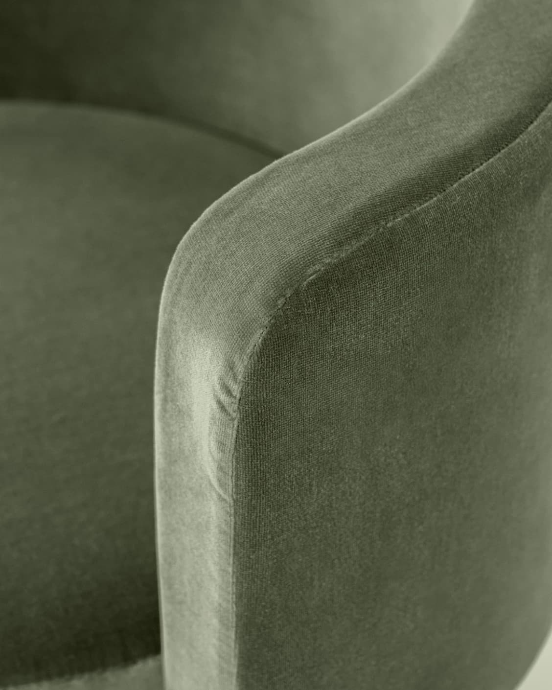 Mara Accent Swivel Chair in forest green, shown in a product close-up as image 7