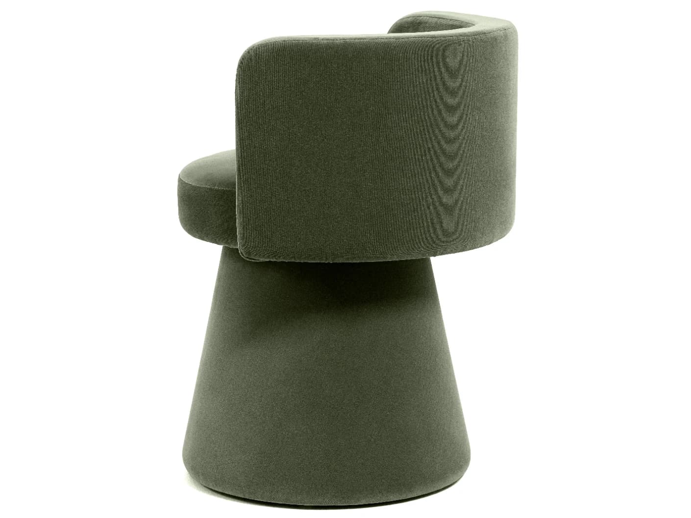 Mara Forest swivel chair in forest green, shown in a lifestyle front view as image 1
