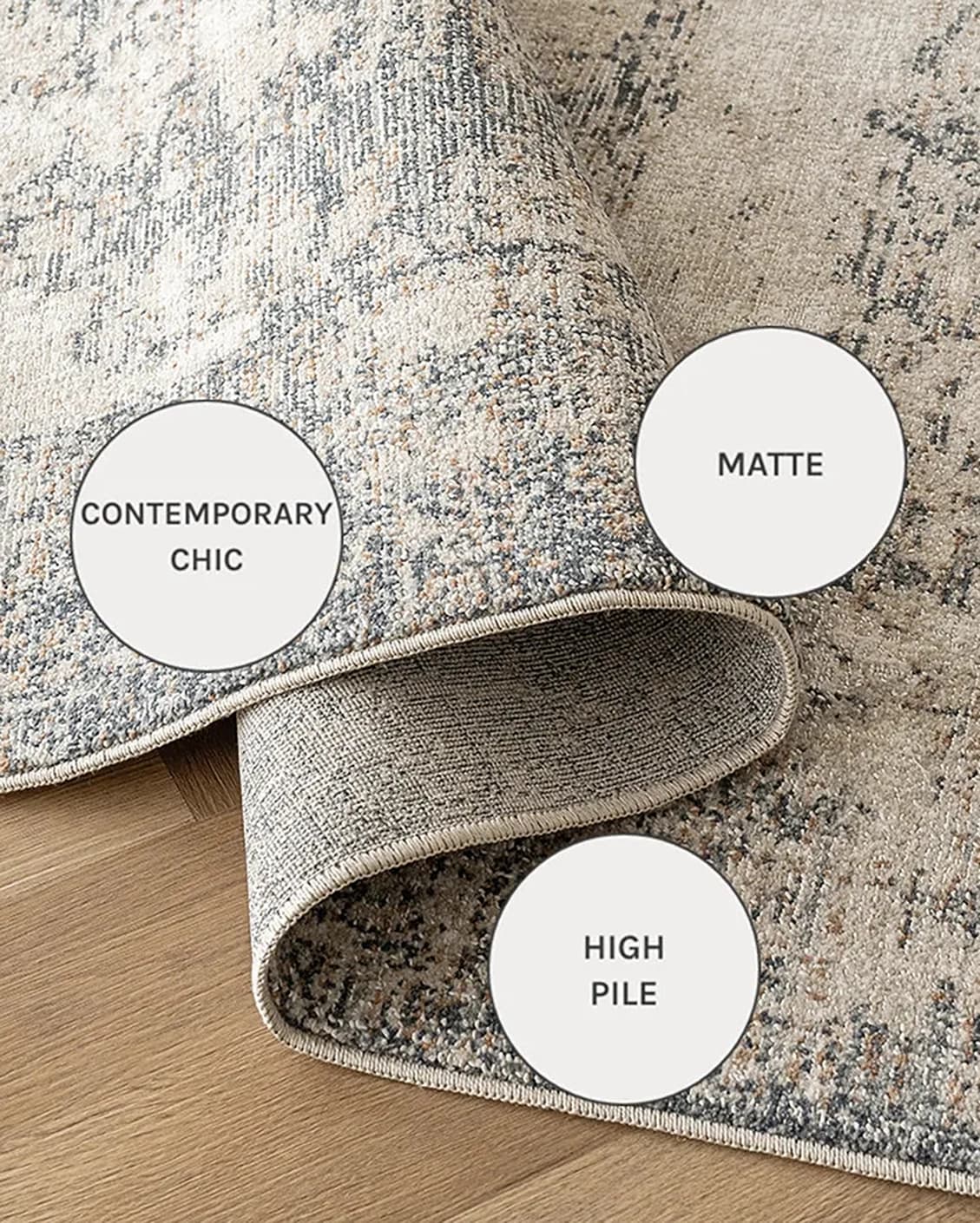 Marco Azure carpets in azure, cream, grey and beige, shown in a close-up as image 15