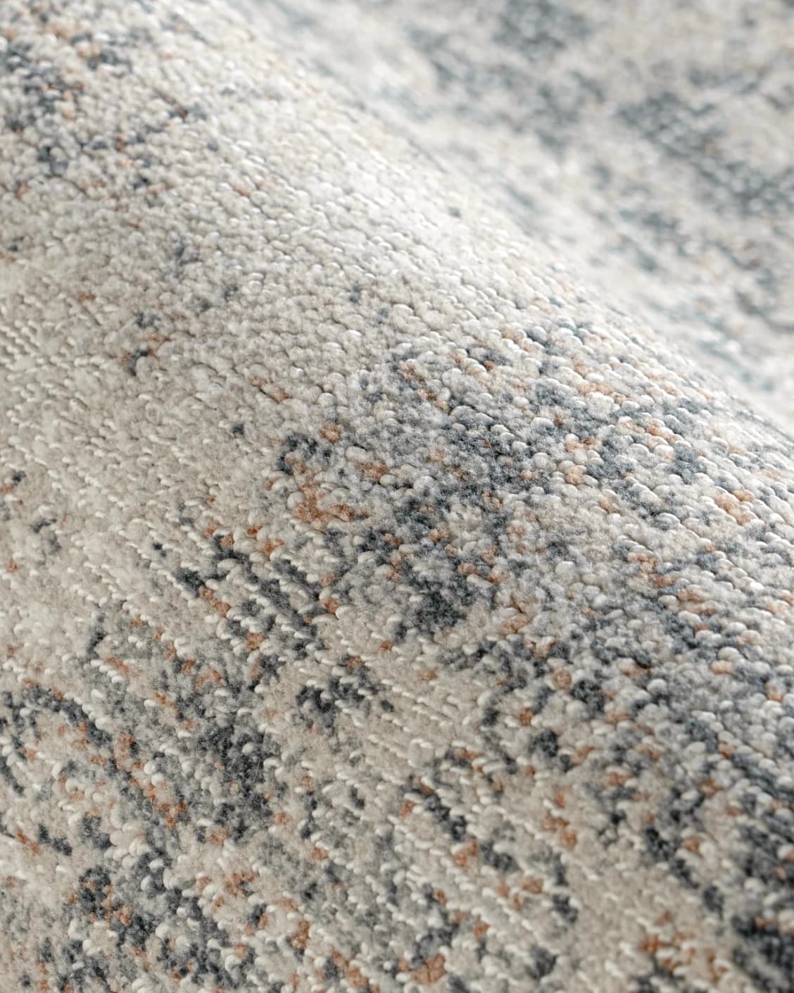 Marco Azure carpet in cream, grey and beige, shown in a product close-up as image 11
