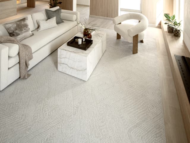 Marco Sandy carpets in beige, shown in a lifestyle front view as image 3