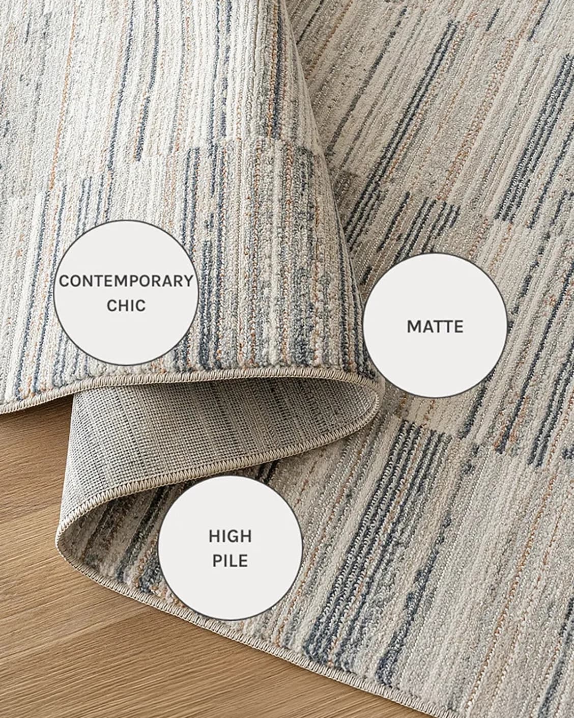 Marco Stone carpets in stone, beige and grey, shown in a close-up as image 13