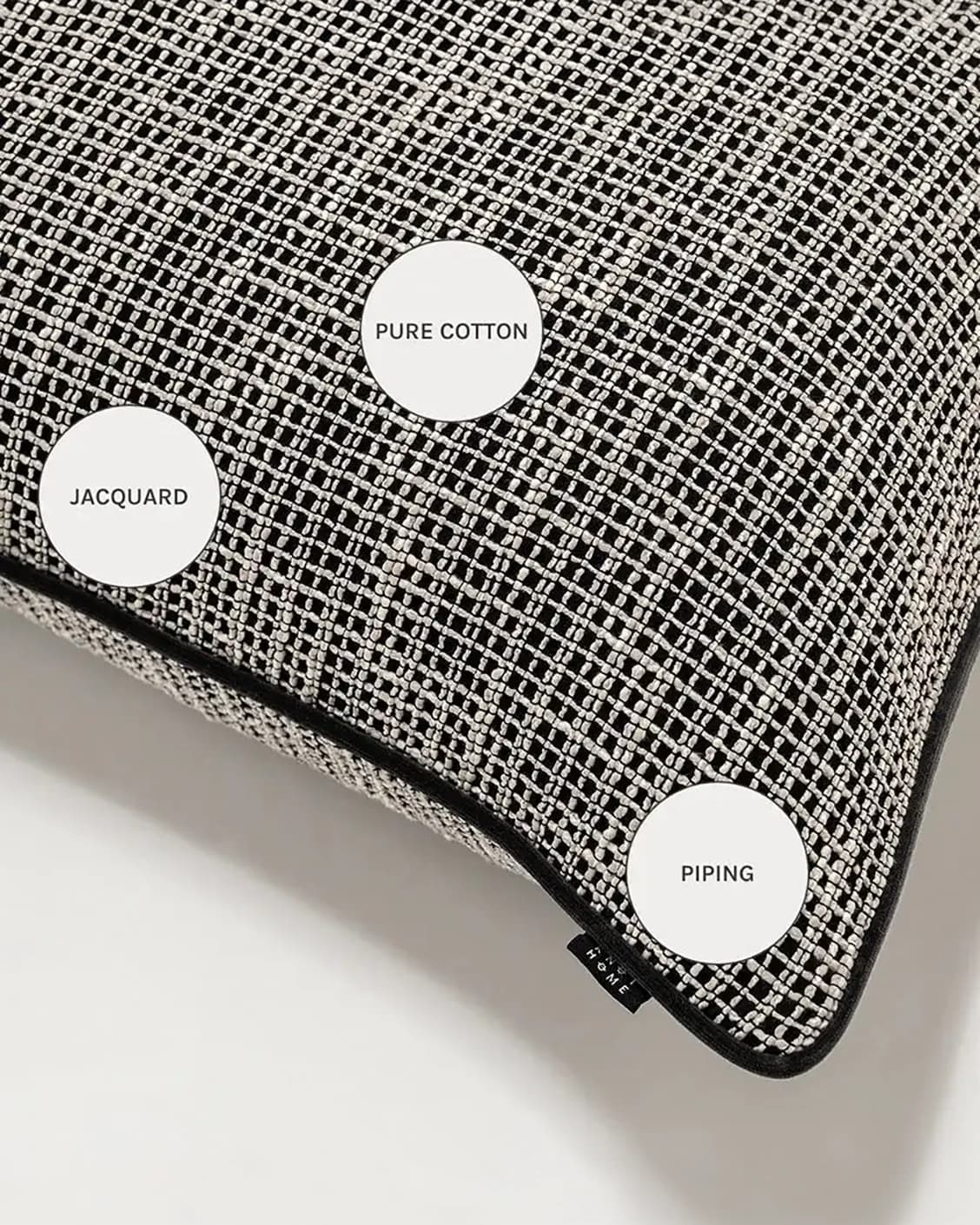 Marlee Steele cushions in black, shown in a product close-up as image 9