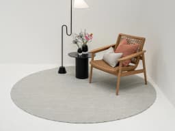 Maverick Sandy carpet in sandy and beige, shown in a lifestyle front view