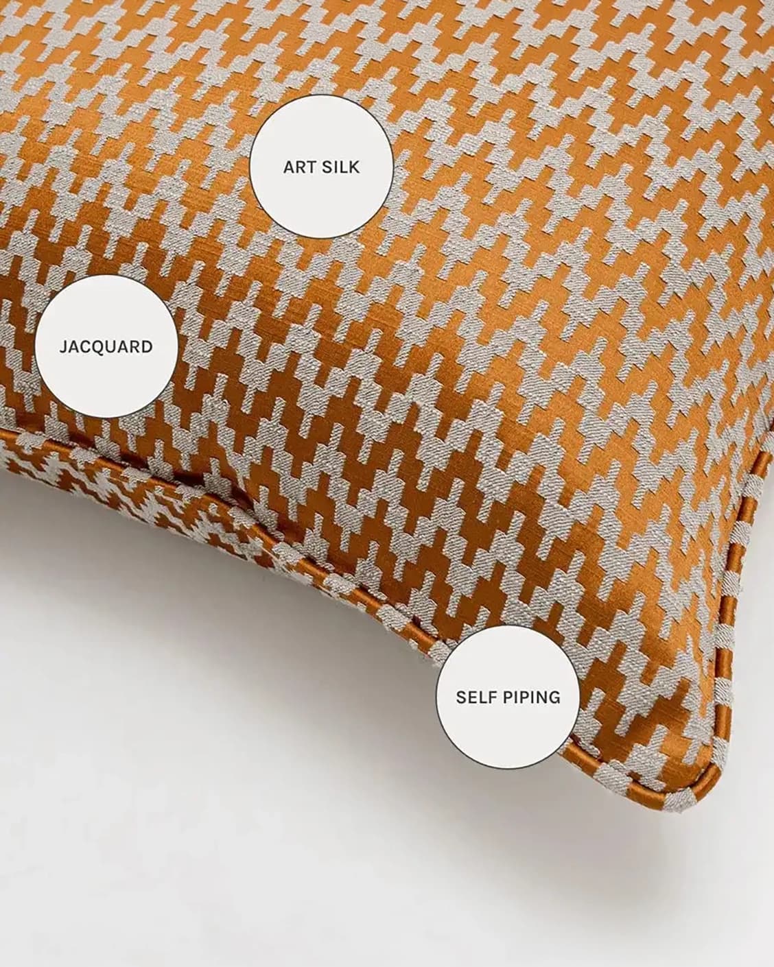 Maxene Hodler cushions in orange, shown in a product close-up as image 8