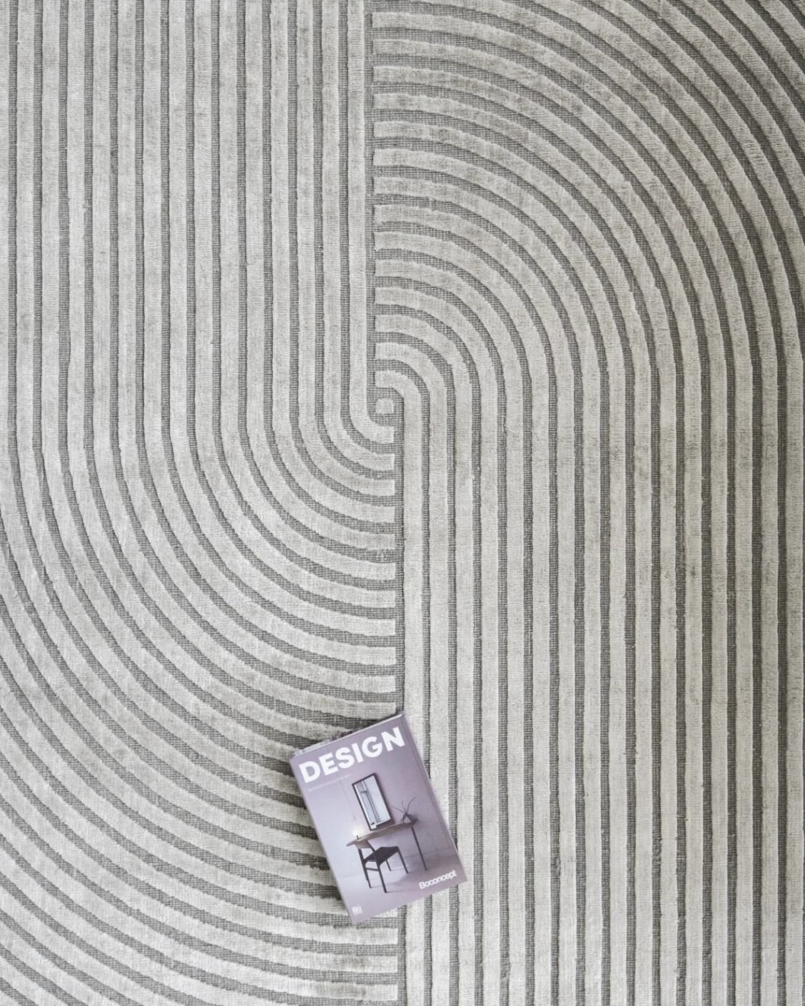 Maze Ashton carpet in grey, shown in a product top view as image 13
