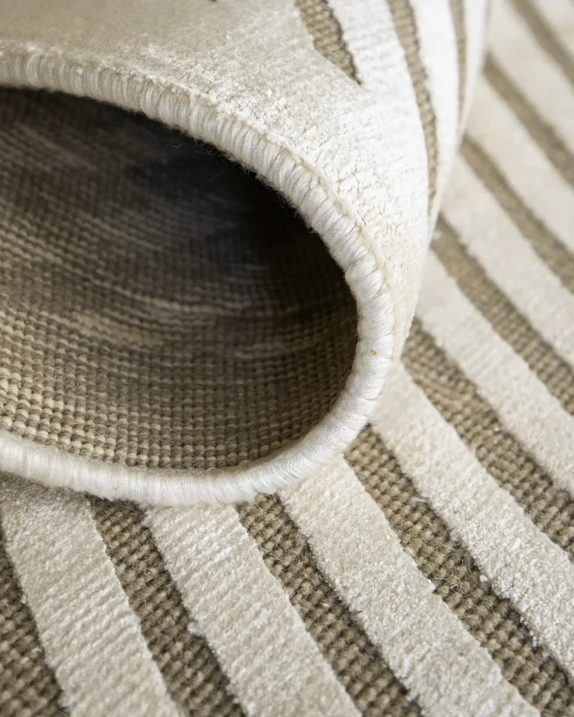 Maze Sandy carpet in beige, shown in a product close-up as image 9