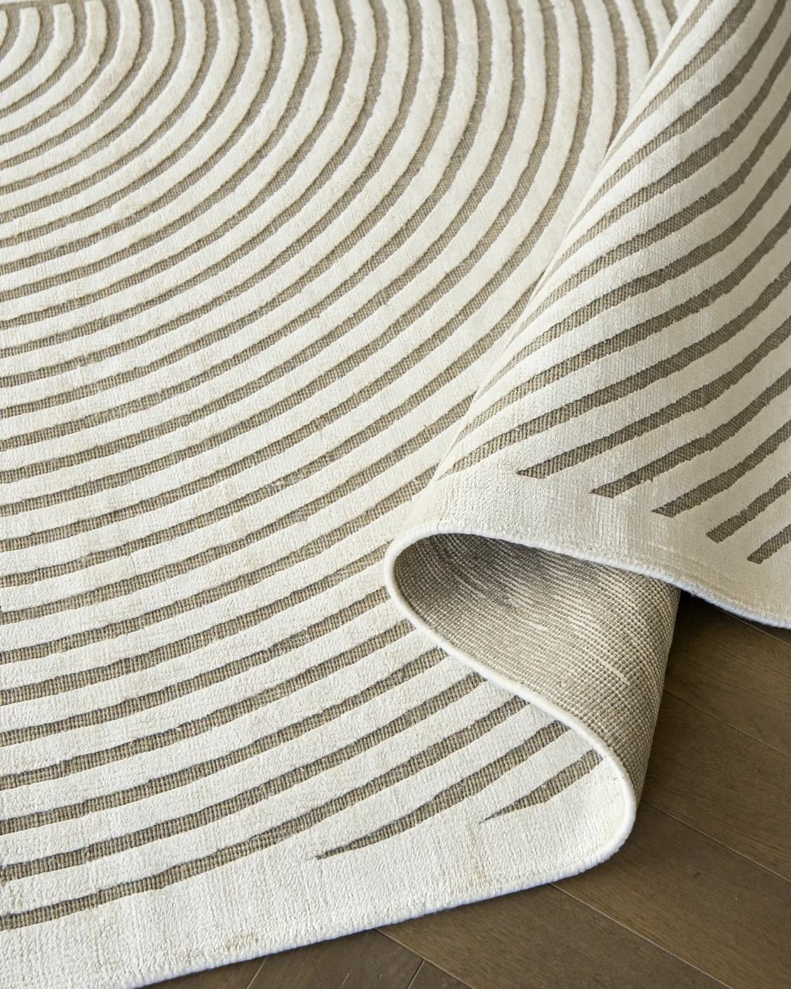 Maze Sandy carpet in beige, shown in a product close-up as image 10