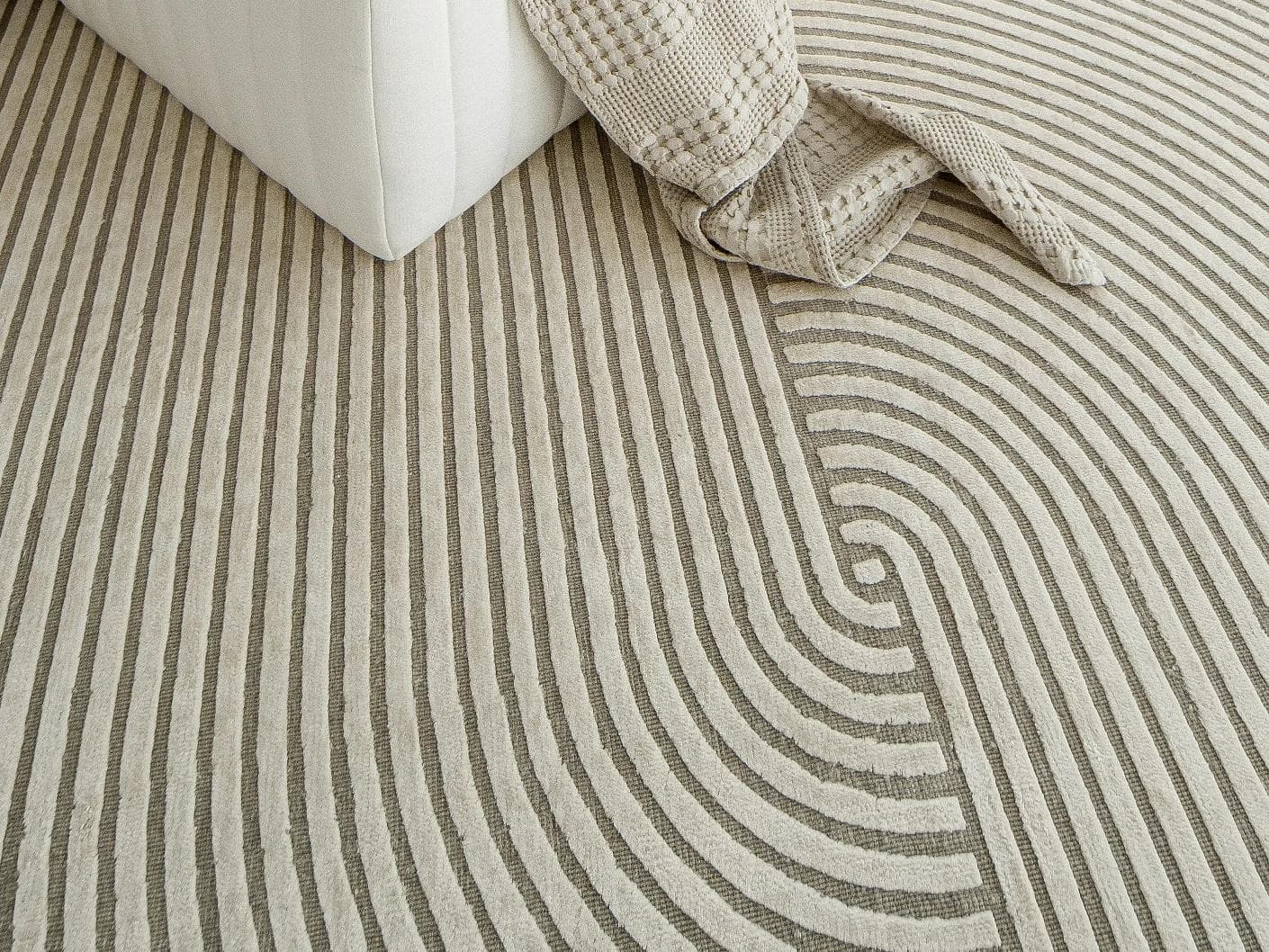 Maze Sandy carpet in beige, shown in a product top view as image 13