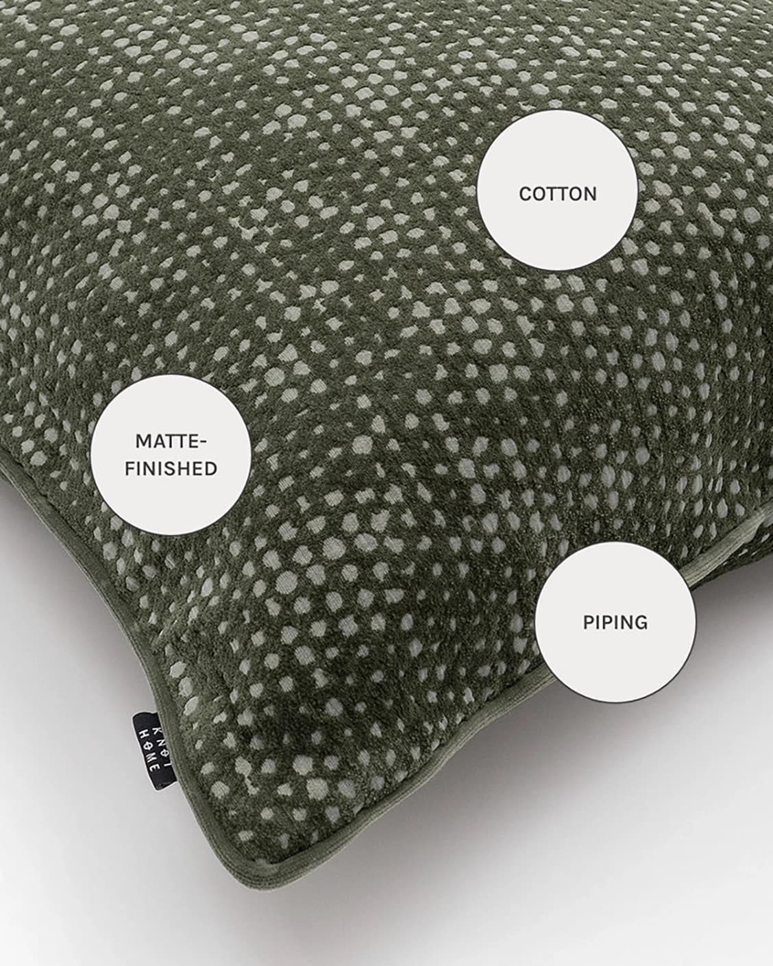 Mercy Sage cushions in green, shown in a product close-up as image 11