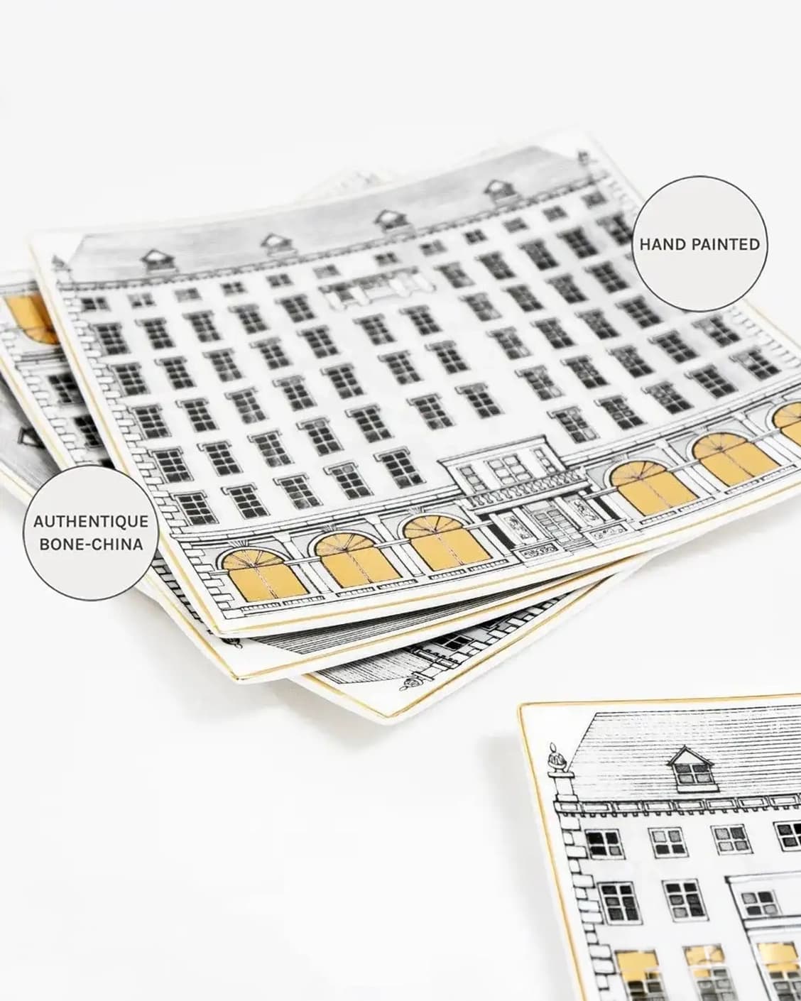 Mia Viktoria plates in black and white, shown in a product close-up as image 5