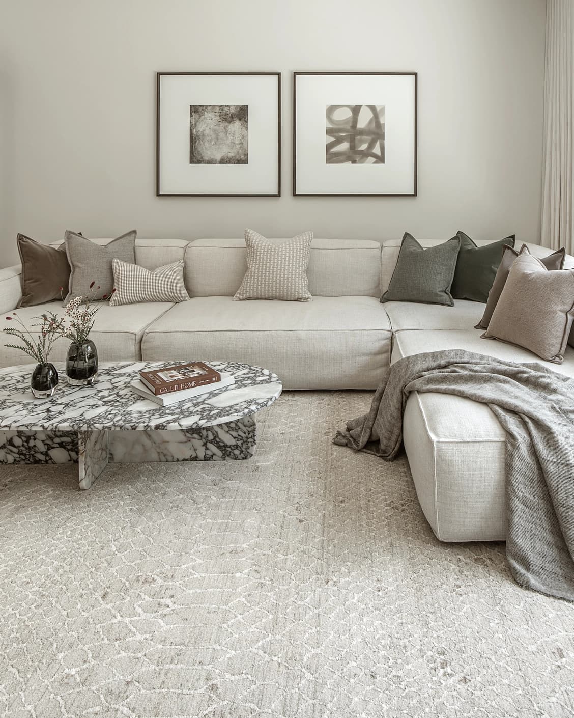 Miami Stone carpet in stone, brown and beige, shown in a lifestyle front view as image 7