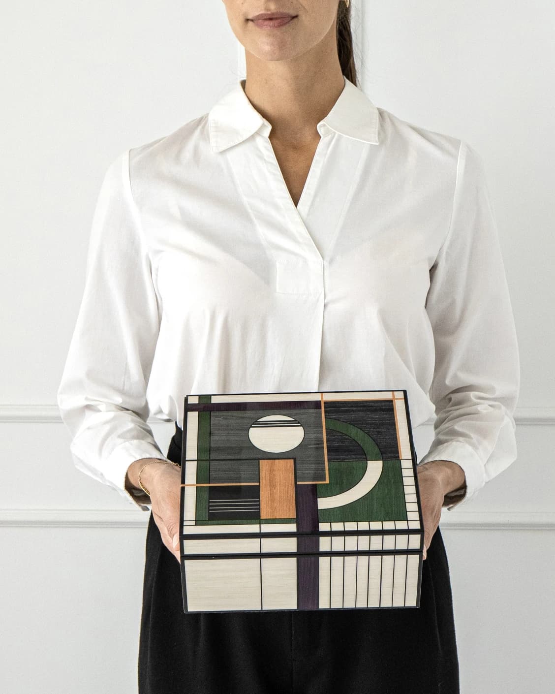 Miro Cornell accessory in black and beige, shown in a product front view as image 6