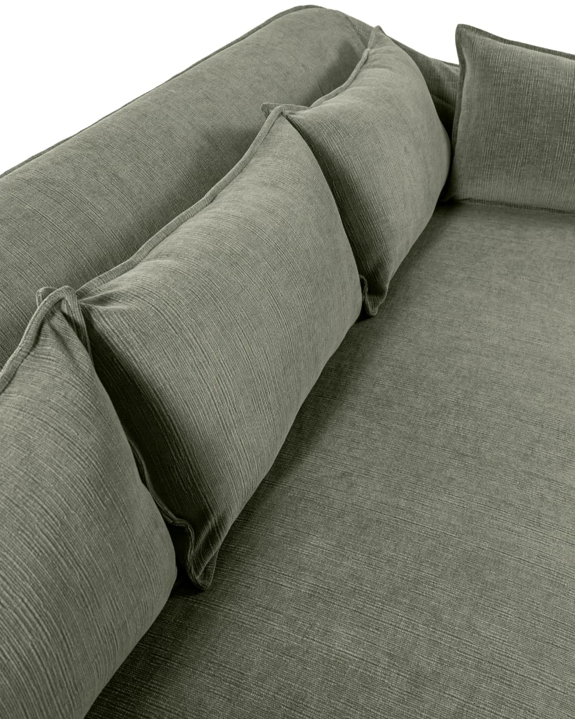 Miro Olive Grey sofa in olive grey, shown in a product top view as image 11